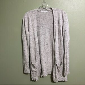 Heathered Knit Long Sleeve Casual Cardigan
